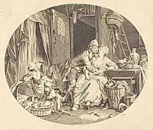 La Félicité villageoise by Nicolas Delaunay after Sigmund Freudenberger