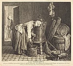 La Fontaine by Charles-Nicolas Cochin I after Jean Siméon Chardin