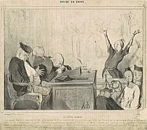 La justice chinoise by Honoré Daumier