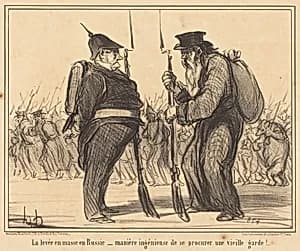La Levée en masse en Russie... by Honoré Daumier