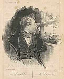 La loge grillée by Honoré Daumier