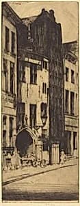 La Maison Noire, Bruges by David Young Cameron