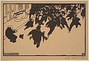 La Manifestation (The Demonstration) by Félix Vallotton