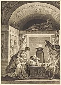 La matrone d'Ephese by Jean-Louis Delignon and Antoine-Jean Duclos after Jean-Honoré Fragonard