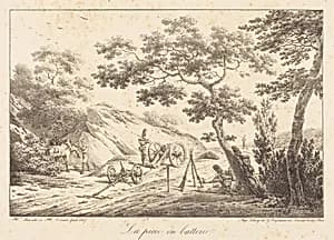 La piece en batterie by Horace Vernet