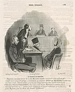 La plainte en adultère by Honoré Daumier