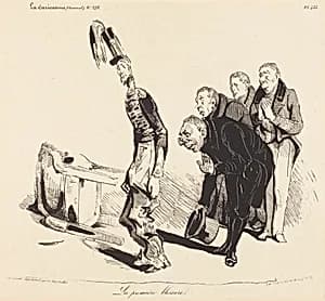 La première blessure by Honoré Daumier
