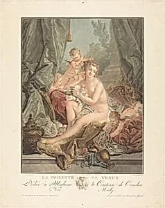 La toilette de Venus by Jean-François Janinet after François Boucher