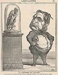 La Tristesse de Rouher by Honoré Daumier