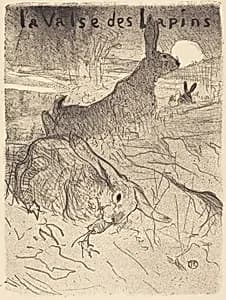 La valse des lapins by Henri de Toulouse-Lautrec