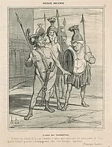 La veille des Thermopyles by Honoré Daumier