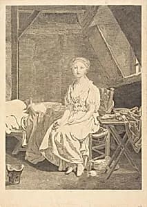 La vertu chancelante by Jean Massard after Jean-Baptiste Greuze