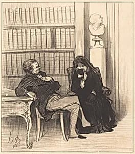 La veuve by Honoré Daumier