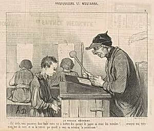 La vielle méthode by Honoré Daumier