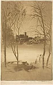 Laburnums and Battersea by Théodore Roussel