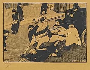 L'Accident (The Accident) by Félix Vallotton