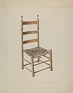 Ladder Back Chair by Florence Grant Brown