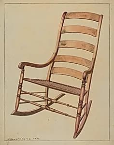 Ladder Back Rocking Chair by J. Howard Iams