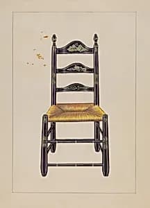 Ladderback Chair by Gerald Bernhardt