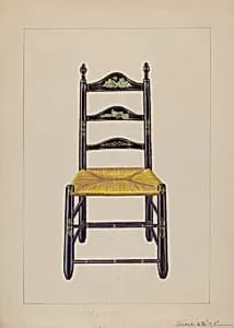 Ladderback Chair by Gerald Bernhardt