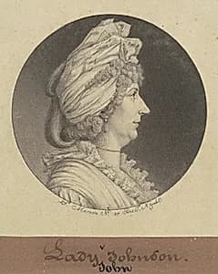 Lady Mary Watts Johnson by Charles B. J. Févret de Saint-Mémin