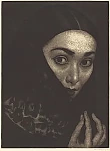 Lady with a Shawl by Laura Knight