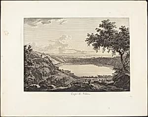 Lago di Nemi by Albert Christoph Dies