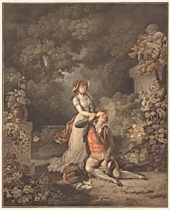 Portrait of Charles-Melchior Descourtis after Jean Frederic Schall