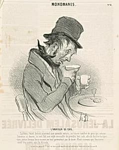 L'amateur de café by Honoré Daumier