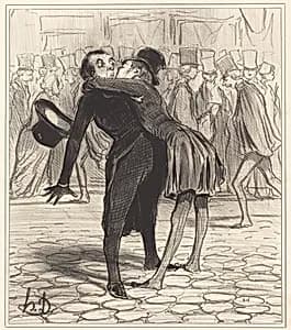 L'Ami de collège by Honoré Daumier