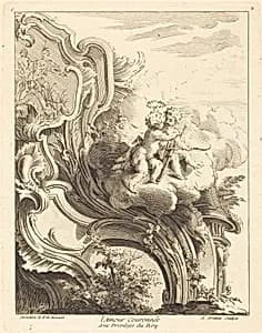 L'Amour Couronnée by Antoine Aveline after Jean Mondon