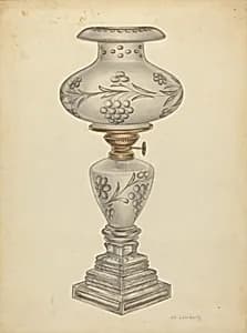 Lamp with Shade by Gertrude Lemberg