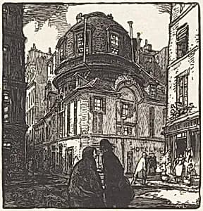 L'ancienne academie de medecine by Auguste Lepère