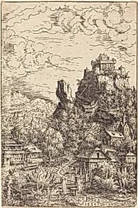 Landscape with a Castle by Hanns Lautensack