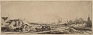 Landscape with a Coach by Philips Koninck
