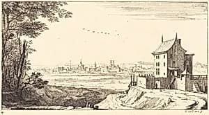 Landscape with City in Distance