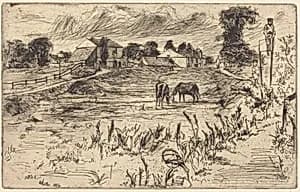 Landscape with Horses by James McNeill Whistler