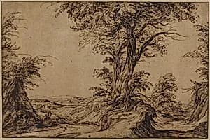 Landscape with Sleeping Peasants by Jacques de Gheyn II