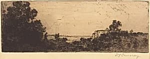 Landscape with Trees by David Young Cameron