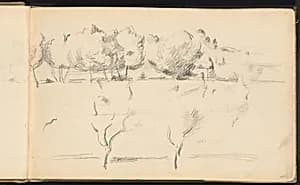 Landscape with Trees by Paul Cezanne