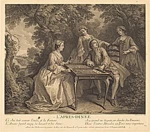 L'apres-diner by Nicolas de Larmessin IV after Nicolas Lancret