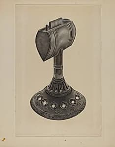 Lard Oil Lamp by Milton Grubstein