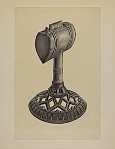 Lard Oil Lamp by Milton Grubstein