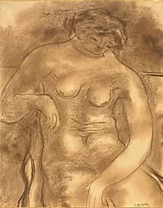 Large Nude by Georges Braque