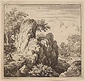 Large Rock by Allart van Everdingen