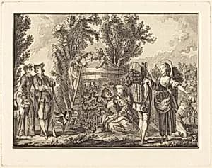 L'automne by Joseph de Longueil after Charles Eisen