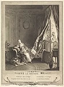 Le boudoir by Pierre Maleuvre after Sigmund Freudenberger