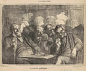 Le coin des politiques by Honoré Daumier