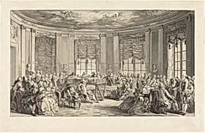 Le concert by Antoine-Jean Duclos after Augustin de Saint-Aubin
