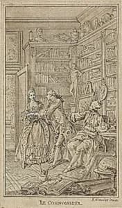 Le Connoisseur by Hubert François Gravelot